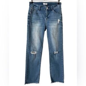 Kensie Jeans Distressed Cropped Straight Jeans - Women’s 2/26